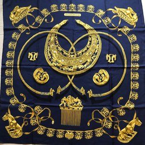 Hermes silk scarf